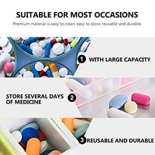Supvox Portapillole da Viaggio Portapillole 4 Scomparti Portapillole Tascabile Portapillole Porta Vitamine Organizer per Borsa da Viaggio Tasca