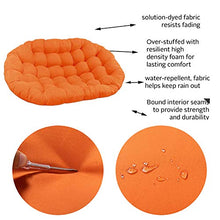CUICI 67" Pansan Doppia Aghi Sedile Cuscino,Sostituzione Impermeabile Morbido Addensare Sedia,Poliestere Overstuffed per Il Giardino del Cortile-Orange 172x120x15cm(68x47x6inch)