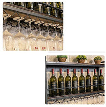 PZW Semplice e Creativo Portabottiglie Nordico Appeso a Parete in Legno Ferro Mensola a Muro Portabottiglie Portabottiglie Portabottiglie Portabicchieri Vino Portabicchieri AltoA
