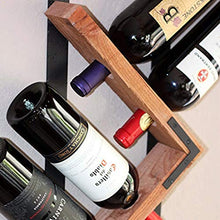 Portabottiglie da Parete in Ferro battuto Nordico, Porta Bicchieri a Calice, 4 Bottiglie di Vino, 4 Bicchieri da Vino