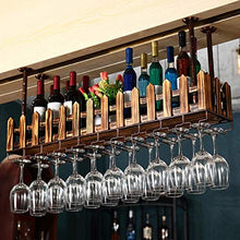 PWZ Pratica Semplicità Domestica Solid Wood Pratica Semplicità Domestica Bar Appeso Bicchiere da Vino Scaffale per Vino a Parete Rovesciata