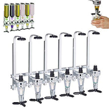 WHYYXA 6 Distributore di liquori, portabottiglie Montato a Parete, portabottiglie per maggiordomo da Bar, per Cocktail di Birra e Vino,25ml