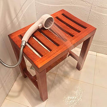 RTY-BY Bagno Impermeabile Sgabello for Anziani Bath Chair Legno Doccia banco for Adulti Antiscivolo Sedile for Doccia in Legno Vasca da Bagno Spa Cambiare Le Scarpe Sgabello, Max.250kg