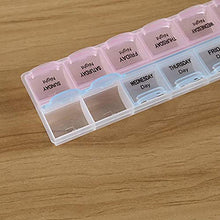 2pcs settimanale pillola scatola medicina tablet dispensatore organizzatore custodia di plastica