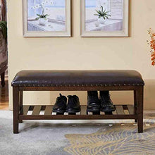 LXESWM Pouf Panca Ottomana Scarpe da Banco Poggiapiedi Bagagli Sgabello Scarpe Rack Divano Panchina for Corridoio Soggiorno E Camera (Size : 80×35×42cm)