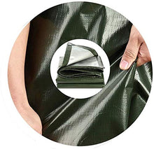 Telone resistente impermeabile in polietilene impermeabile resistente con occhielli per mobili da giardino, capanna, trampolino, legno, auto, campeggio o giardinaggio, impermeabile 5,8 x 5,8 m