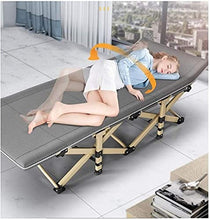 Lettino prendisole a gravità zero, lettino prendisole in metallo reclinabile Lettino prendisole Letti pieghevoli da 75 cm Ampliamento Ufficio singolo Pausa pranzo 190 * 75 * 36 cm Semplice reclinabile