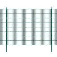 honglianghongshang Barriere e recinzioni Pannelli per recinzioni Pannello di Recinzione 2D Giardino con paletti 2008x1630 mm 14m Verde