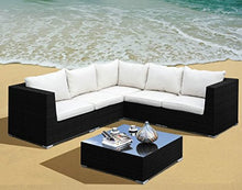 Bagno Italia Divano Salotto polyrattan 8 posti Tavolo Poltrona Rattan Set Giardino Esterno Cuscini Piscina I