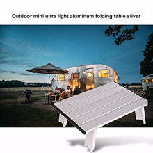 HANYF Tavolo da Picnic Portatile Mini, Beach Camping Travel Aluminium Ultra Light Pieghevole Impermeabile Impermeabile