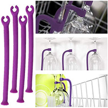Mengegr 12 Pezzi Supporti Reggi Bicchieri da Vino Silicone per Cestelli della Lavastoviglie Mantenere i Calici di Vino al Sicuro Porta Bottiglie