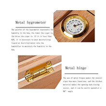 WAWAYU Portasigari, Cigar Box Legno di Cedro di Sicurezza Mini Portatile Cigar Humidor Pianoforte lacca con Finestra di visualizzazione Sigaro Casella di visualizzazione (Size : A)