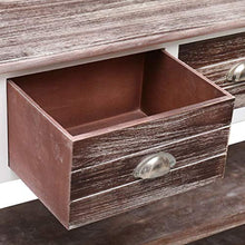 vidaXL Credenza Mobile con Ripiani e Cassetti Robusta Pratica Tavolino Laterale Salotto Bianca 115x30x76 cm in Legno Pioppo e Paulownia