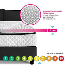 Topper materasso, Correttore memory DISPOSITIVO MEDICO DETRAIBILE TRASPIRANTE a zone, Alto 6 cm, tessuto anallergico FRESCO COTONE ORGANICO sfoderabile, CUSCINO REGALO-AIR MEMO COTONE singolo 85x195