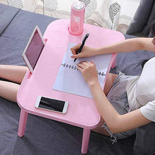 jiaju Tavoli da Picnic Tavolo Pieghevole, Pieghevole Tavolo per Laptop Taccuino Desk Breakfast per Serving Prapelli da Letto Regolabile Pieghevole con Flip Top e Gambe Scrivania per Computer Stand