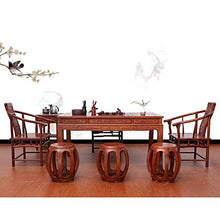 Sgabello da bar × 2, sgabello rotondo in mogano benedizione in stile cinese, tavolino da salotto moderno, sgabello basso in legno massello antico, non stanco dopo essersi seduti/A / 34cm