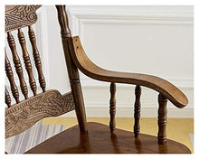 XinQing-Sedia a Dondolo American Country Doccia Sedia a Dondolo Poltrona Schienale in Legno massello per Riposo Pigro, Adatto per Ufficio, Camera da Letto, Studio, Giardino 57x81x105