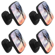 Acchiappasogni sullo sfondo del tramonto Pomelli per Porta Set di 4 Pomelli per Mobili Manopole per Cassetti Cucina Armadio Vetro