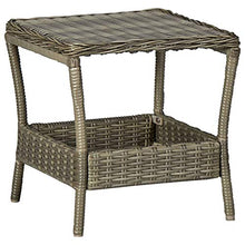 Tidyard Tavolo da Pranzo per Giardino Quadrato in Polyrattan 45x45x46,5 cm,Tavolo da Esterno Quadrato in Rattan,Marrone