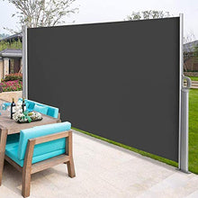 ybaymy Tenda da sole laterale, tenda da sole, tenda da sole laterale, estensibile, protezione dal vento, resistente ai raggi UV, per terrazze, balconi, giardini e parchi da gioco, 160 x 300 cm