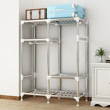 LyMei Armadio Guardaroba Portatile Armadio in Acciaio Inox, Armadio in Tessuto Oxford,C_ 105 * 45 * 170cm