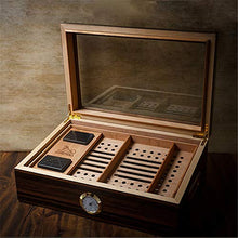 Cigar Box Legno di Cedro Cigar Humidor Doppio Strato di Alta capacità Painted Cigar Box Europea Scatola di sigari Portable di Viaggio Cigar Box di stoccaggio