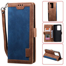 SNOW COLOR Cover Galaxy S20 Ultra Portafoglio, Flip Custodia Portafoglio in PU,[Funzione Staffa]con Slot per Schede e Chiusura Magnetica per Samsung Galaxy S20 Ultra - Blu