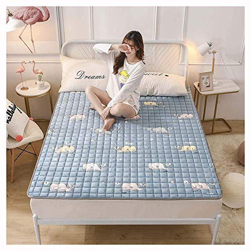 Materasso Futon Giapponese Da Pavimento, Velluto Spesso Addensato in Peluche Tatami Tappetino Portatile Materasso Da Campeggio Per Bambini Materassino Pieghevole,D-150 * 200cm