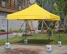 ABCCANOPY - Set di 4 piedini per gazebo, riempibili con acqua/sabbia, pesi per gazebo, tende da giardino, tende da festa, grigio