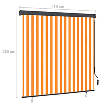 Tidyard Tenda a Rullo per Esterno,Tenda da Sole Avvolgibile,Tenda da Sole per Esterno,Tenda da Sole per Gazebo e Pergolato,170x250 cm -Disponibile in Tanti Colori Diversi