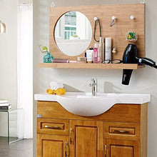 LULUTING Specchio Trucco Nordic Bagno Specchio con mensola Specchio da Toilette Specchio da Toilette Parete da Bagno Specchio Uomini e Donne appesi Specchio 70x40cm