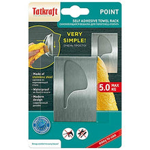 Tatkraft Point - Portasciugamano Adesivo – Gancio per Strofinacci Accapatoi Panni - Su Tutte le Superfici - Sostiene 5 kg