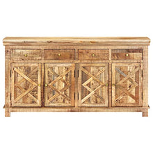 FAMIROSA Credenza con 4 Cassetti 160x40x85 cm Legno Massello di Mango