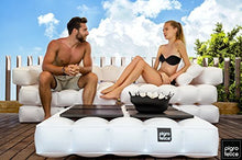 Pigro Felice 921986-AZURBLUE Modul'Air Luxury Inflatable Sofa Set Piscina Galleggianti, Blu Azur