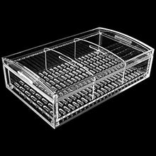 Scatola Porta Sigari Grande capacità Trasparente scatola di sigaro acrilico Contenitore di riparazione del contenitore di riparazione del contenitore sigillato Regalo da uomo Umidificatori Humidor