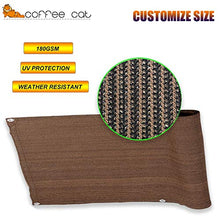 COFFEE CAT Frangivista Telo frangivento per balconi,Recinzione Copertura HDPE, Protezione dai Raggi UV per Recinzione in Rete Frangivento, con Fascette per Cavi