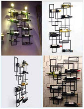 LLT Wine Rack, Della Novità Della Decorazione Della Parete Rack, Wine Rack Mensola Di Vetro Metallo Creativo Wall Hanging Lattice Vino Espositore Decorazione per Living Room Restaurant