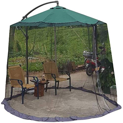 Portatile Giardino da giardino Portatile Ombrello Schermo da tavolo Ombrello Tavolo Zanzara Cover Cover Screen Cover Bug Rettering Cover Anti-Mosquito per gazebo Parasols - Escludendo ombrello e fonda