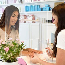 XINX Protezione Plexiglass Schermo, Acrilico Trasparente di Plastica Trasparente Protection Shield, Negozio Contatore, Piano di Lavoro, Bancone, Schermo Nail Salon