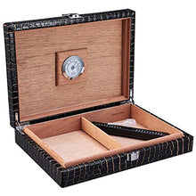 Umidificatori for sigari - Umidificatore portatile for sigari Humidor Mellow Cedar Humidifier può contenere 20 sigari Dimensioni: 27.8x20.4x5.8cm Cedro spagnolo contenitore di immagazzinaggio
