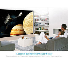 OverTop - Schermo di proiezione Diagonale da 177,8 cm, Pieghevole, Home Theater per proiezione a Parete, per Interni ed Esterni