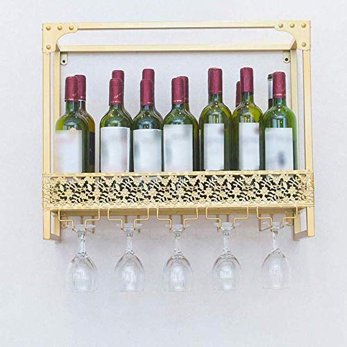 Porta Bottiglie E Vetro Porta Bottiglie E Vetro Pratico Scaffale Per Bottiglie Di Vino - Portabottiglie Da Parete, Porta Bicchiere Da Vino, Decorazione Domestica