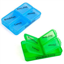 accessotech, porta pillole con i 7 giorni della settimana, Mini scatola per medicine, organizzatore per pillole
