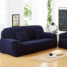 Copridivano A 3 Posti Lounge, Tratto Pieno Fodera Elastico, 7 Colori Solidi Opzione (Colore : Deep Blue)