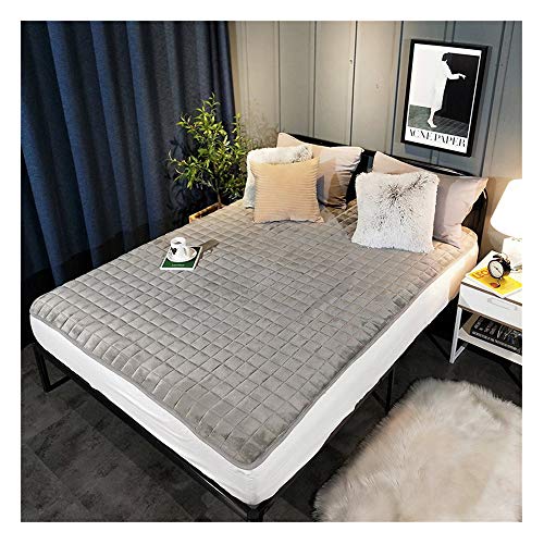 HUATAN Tatami Materasso Topper, Futon Topper Materasso Spessore Caldo, Spessore 3 cm Spessore Pad Portatile per Dormitorio Soggiorno,A,150 * 200cm/59 * 79inch