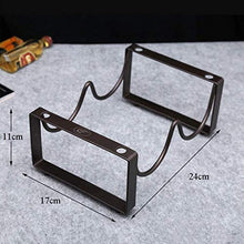 LHQ-HQ Wine Rack impilabile Retro Curva Europea Forma Soggiorno casa Creativo Decorazione di visualizzazione della Decorazione della casa 24 Centimetri × 17 Centimetri × 11 Centimetri