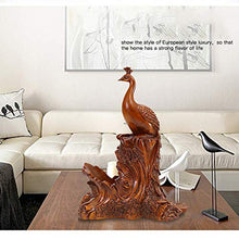 BLMDX Vino cremagliera di buon auspicio pavone vino casa soggiorno vino armadio decorazione display resina vino cremagliera marrone