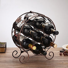 Portabottiglie da vino da esposizione europea in ferro battuto portabottiglie portabottiglie multi vino