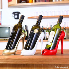 AmandaJ - Portabottiglie da vino a forma di scarpa con tacco alto, porta bottiglie di vino, decorazione per la casa