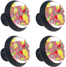 Frutti estivi luminosi Pomelli per Porta Set di 4 Pomelli per Mobili Manopole per Cassetti Cucina Armadio Vetro